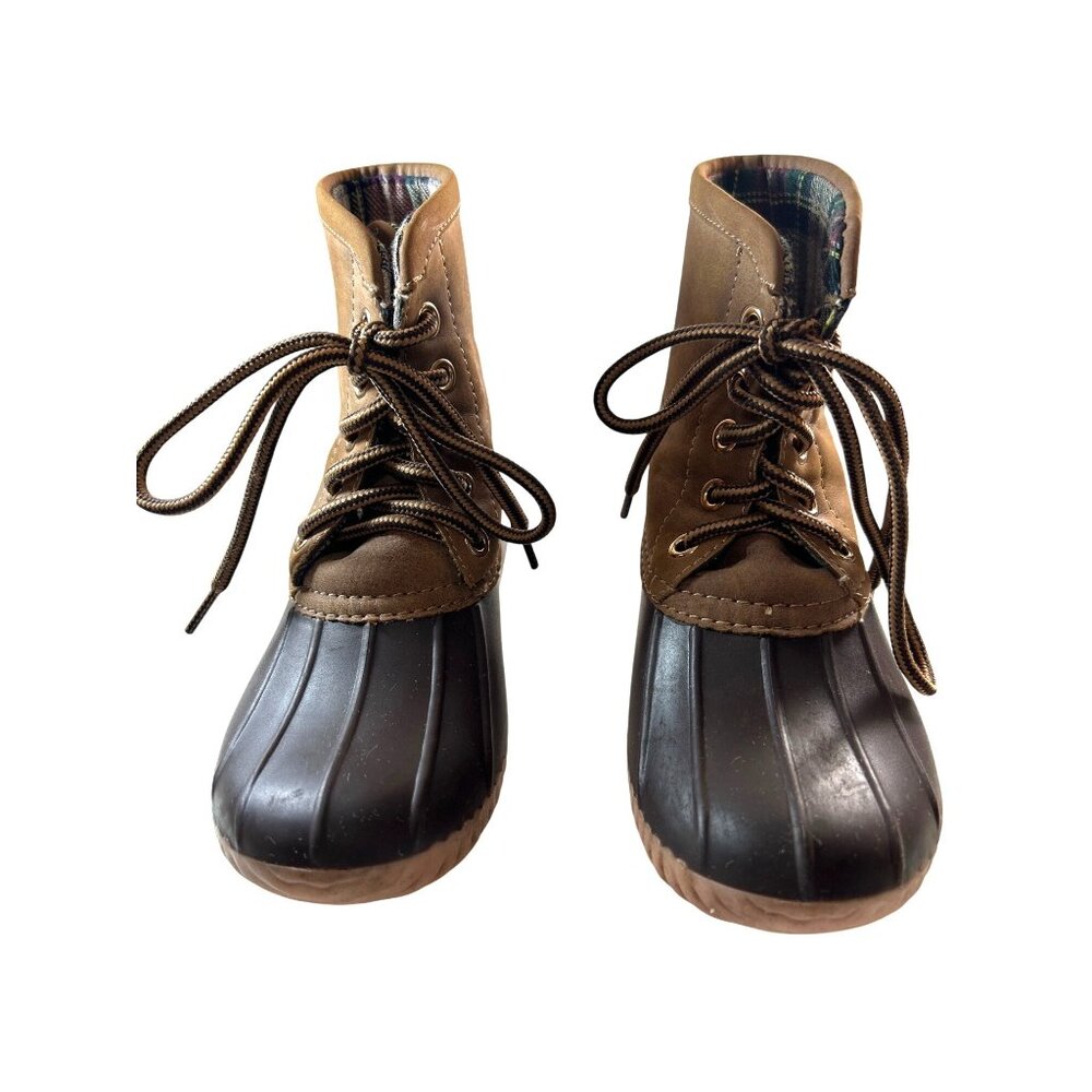 MARLEYLILLY Toddler Girls Shoes Hunting Boots Lined Brown Size 10
